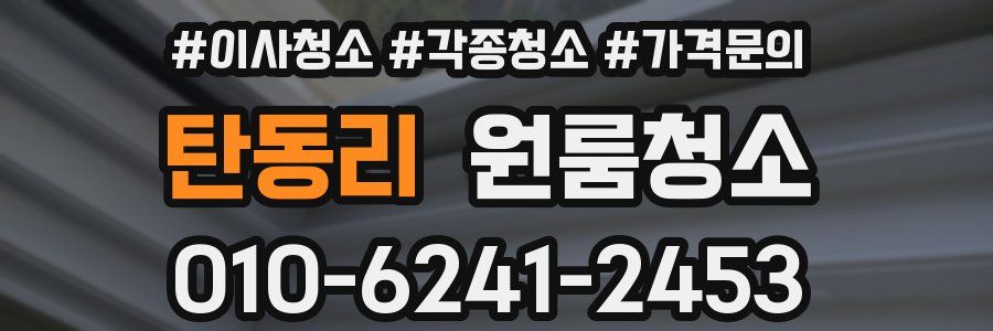 탄동리 이사청소
