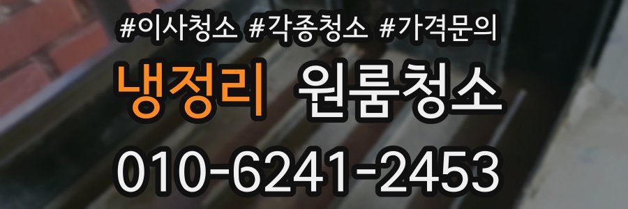 냉정리 이사청소