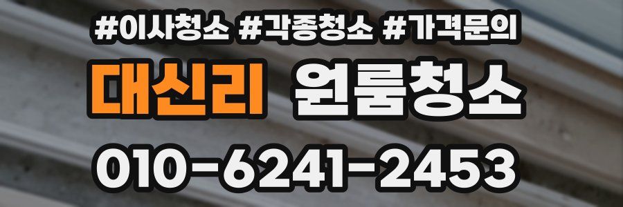 대신리 이사청소