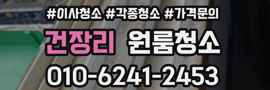 건장리 이사청소