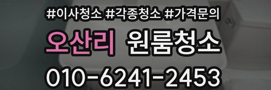 오산리 이사청소