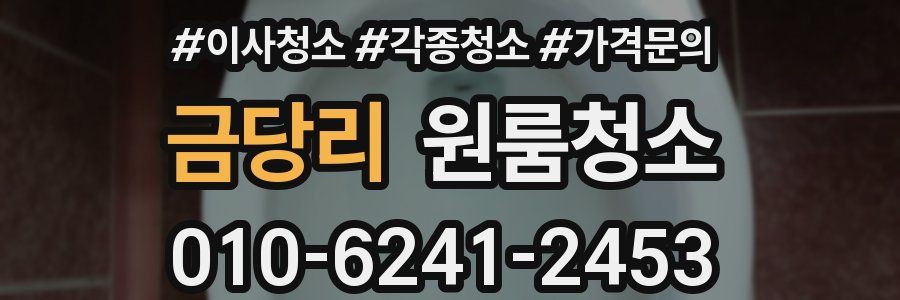 금당리 이사청소