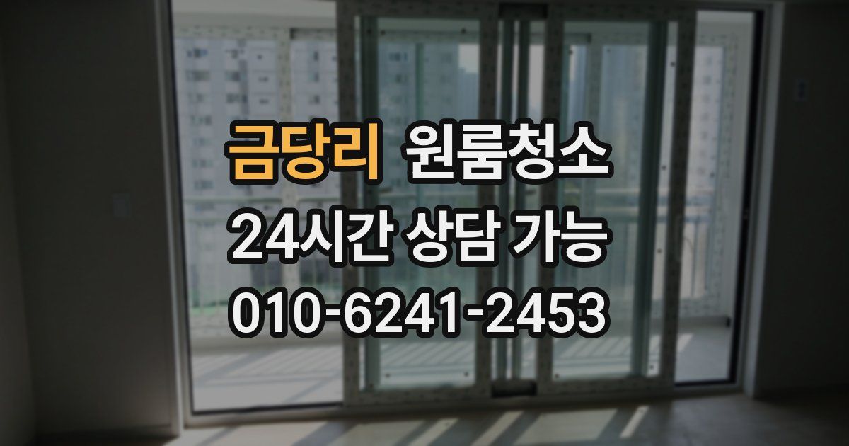 금당리 입주청소