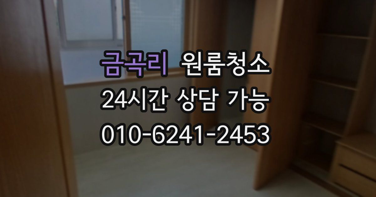 금곡리 입주청소