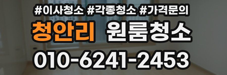 청안리 이사청소