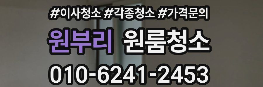 원부리 이사청소