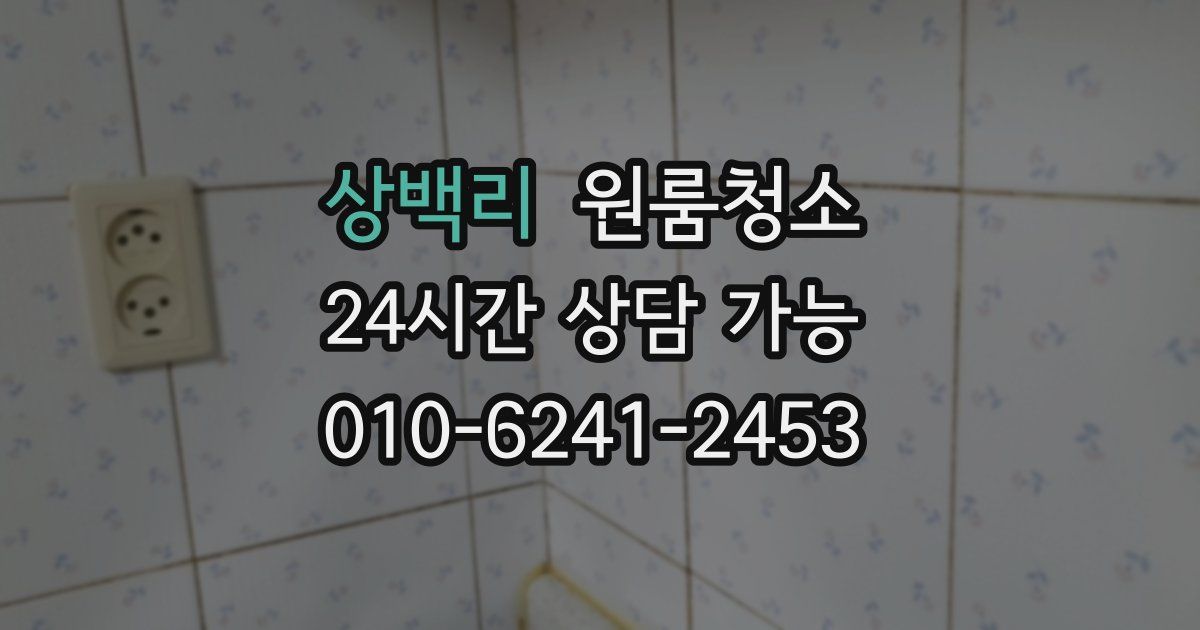 상백리 입주청소