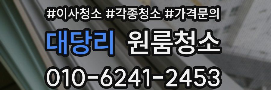 대당리 이사청소