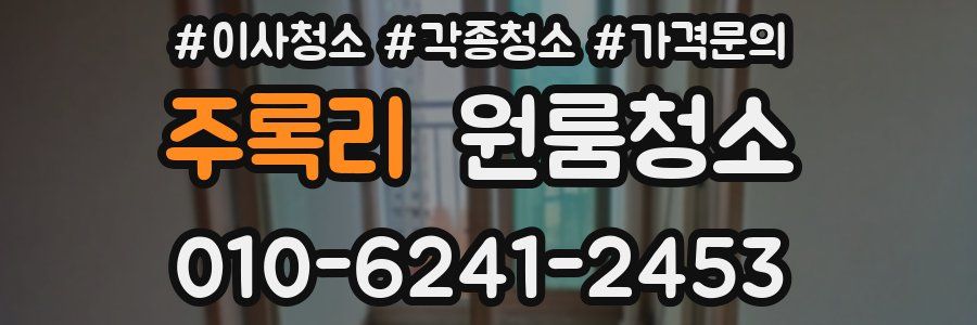 주록리 이사청소