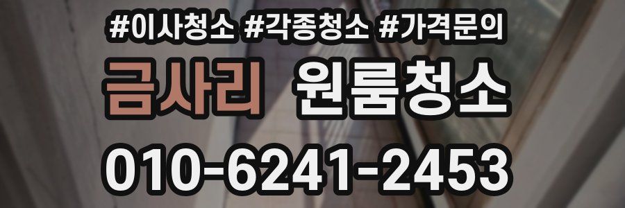 금사리 이사청소