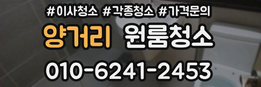 양거리 이사청소