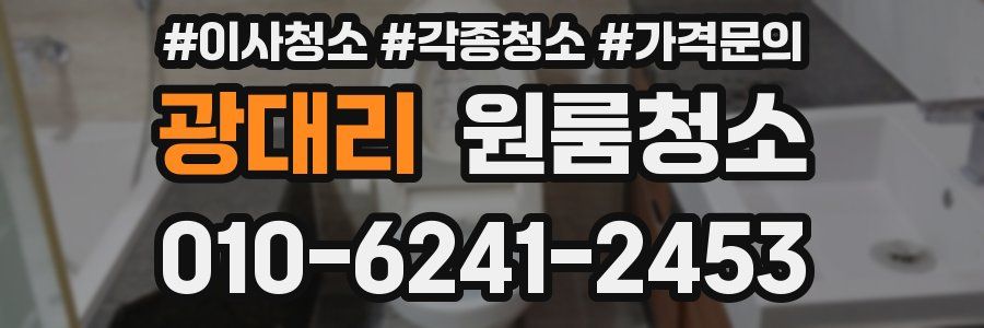 광대리 이사청소