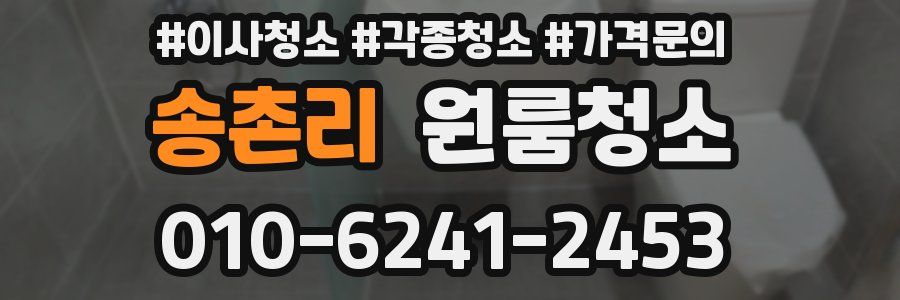 송촌리 이사청소