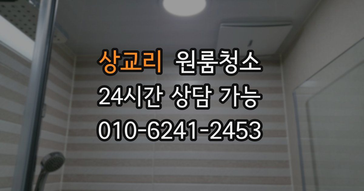 상교리 입주청소