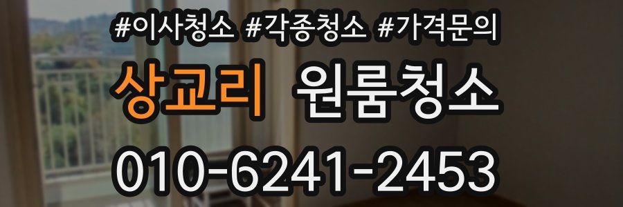 상교리 이사청소