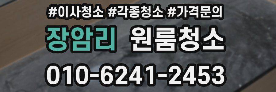 장암리 이사청소