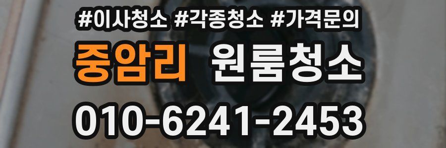 중암리 이사청소