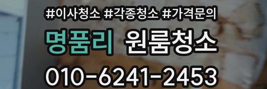 명품리 이사청소