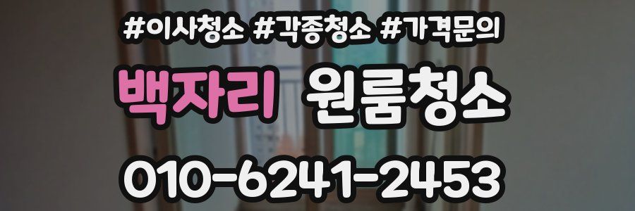 백자리 이사청소