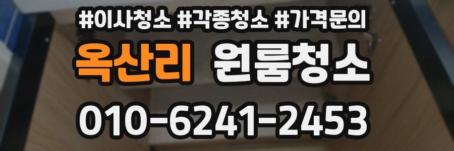 옥산리 이사청소