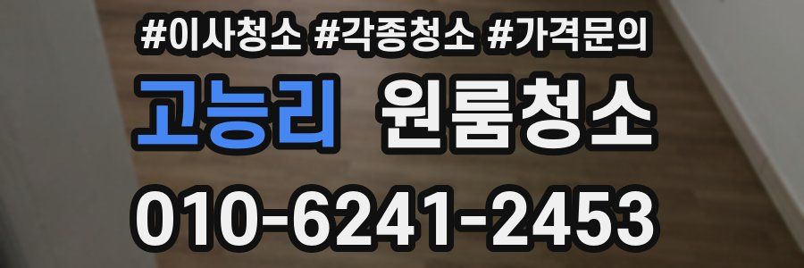 고능리 이사청소