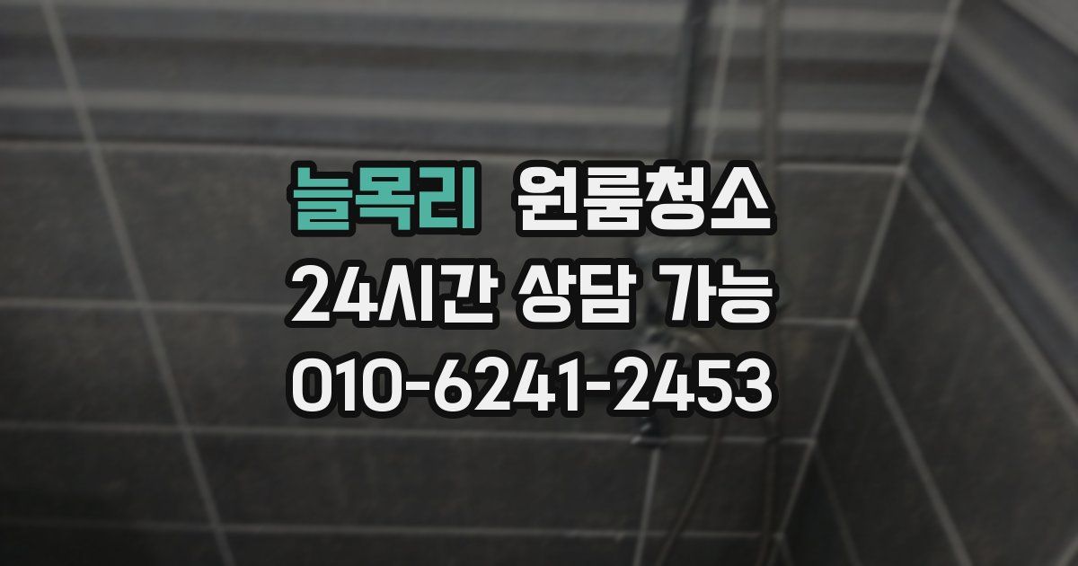 늘목리 입주청소