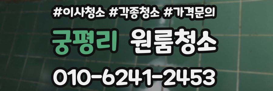 궁평리 이사청소