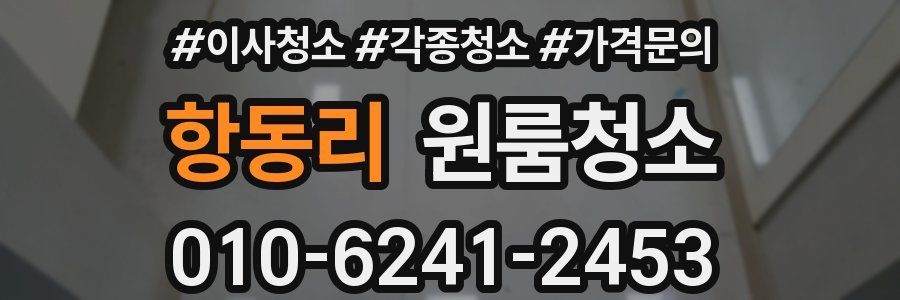 항동리 이사청소