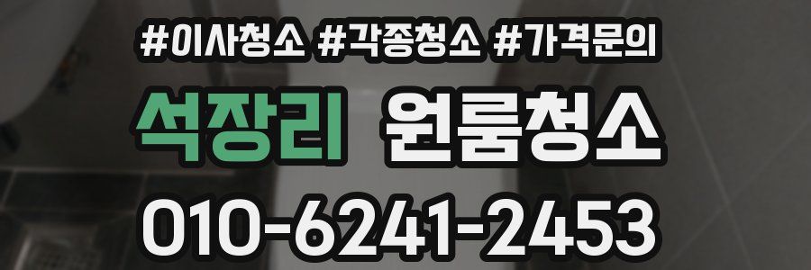 석장리 이사청소