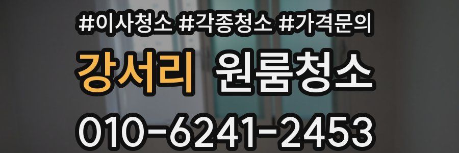 강서리 이사청소