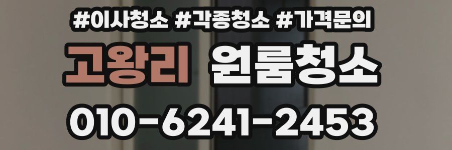고왕리 이사청소