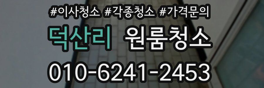 덕산리 이사청소