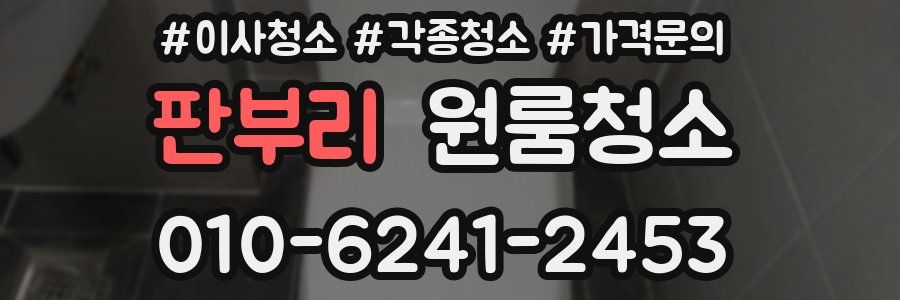 판부리 이사청소