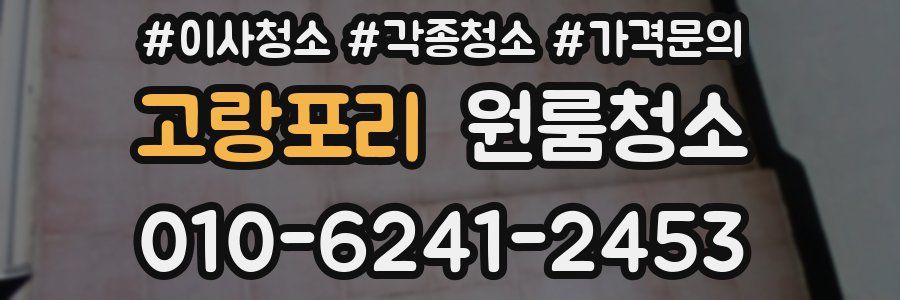 고랑포리 이사청소