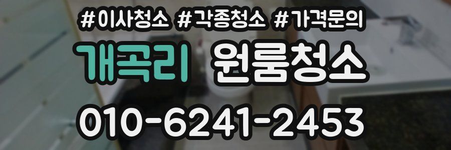 개곡리 이사청소