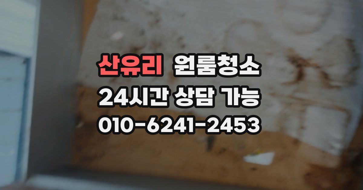 산유리 입주청소