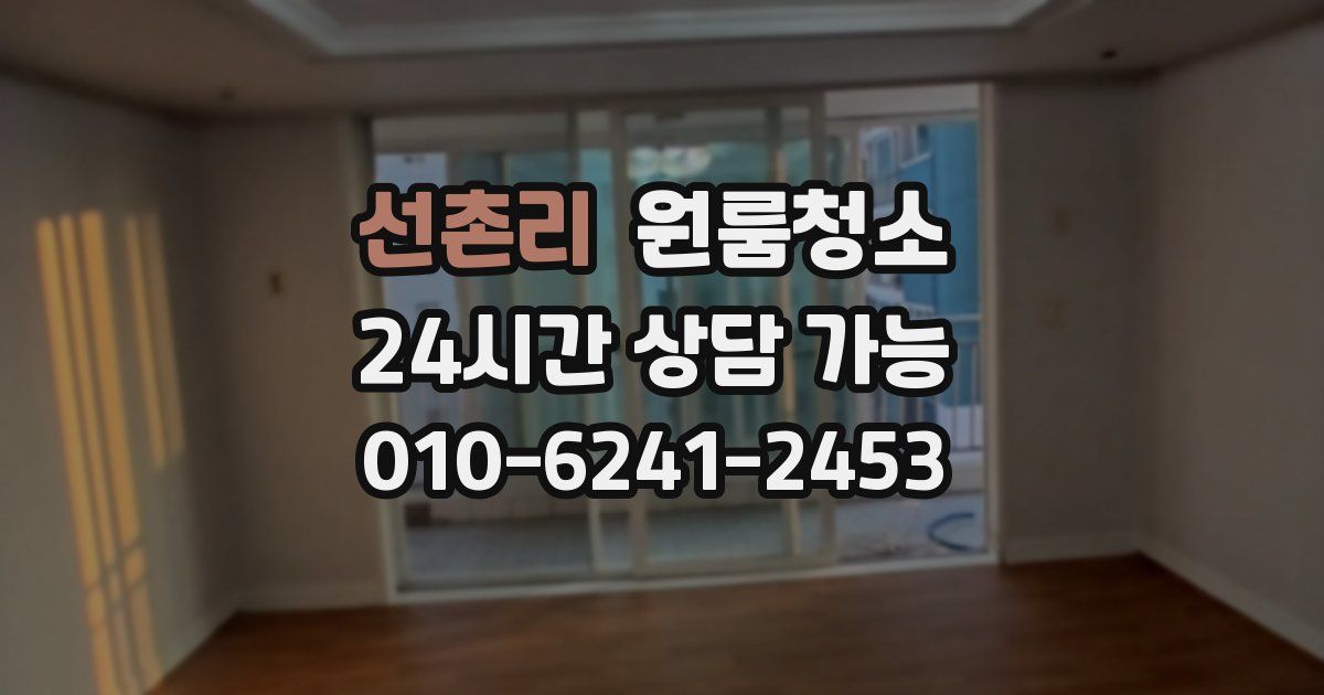 선촌리 입주청소