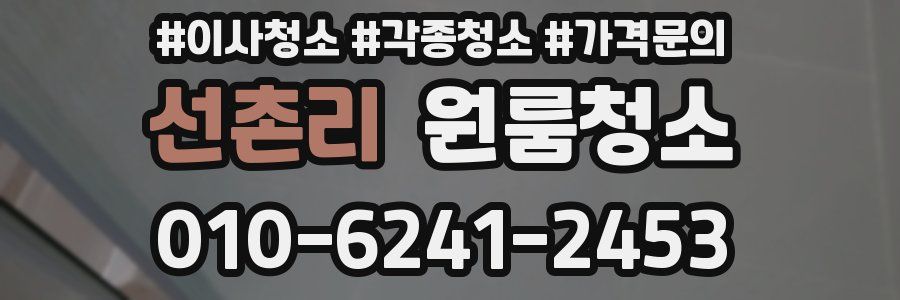 선촌리 이사청소