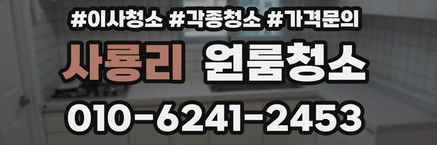 사룡리 이사청소