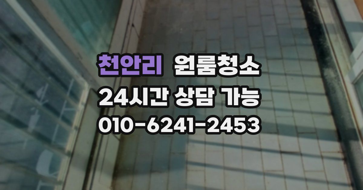 천안리 입주청소