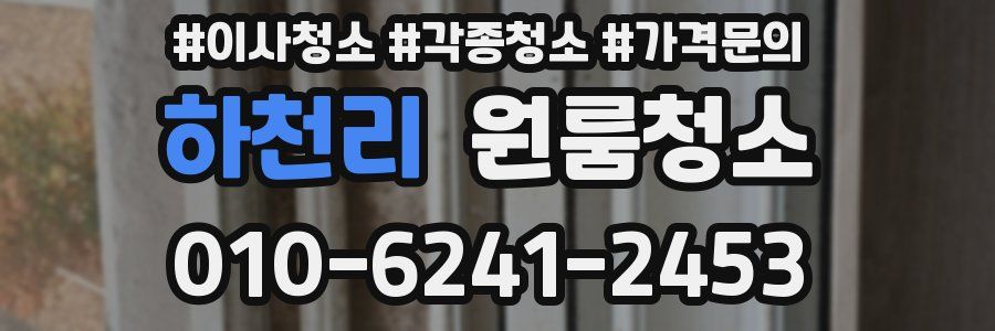 하천리 이사청소