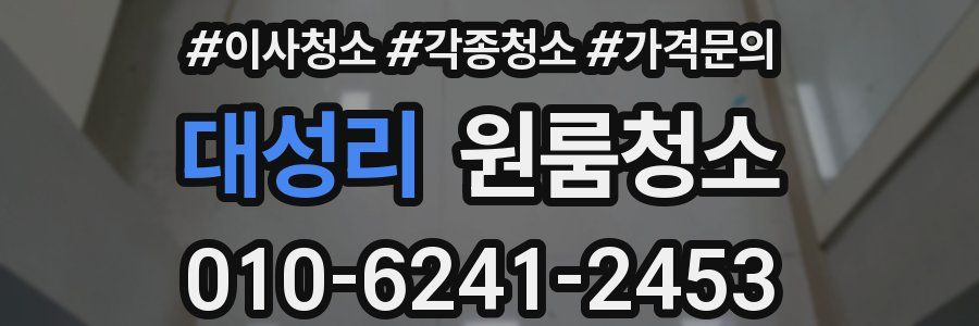 대성리 이사청소