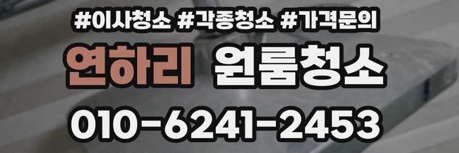 연하리 이사청소