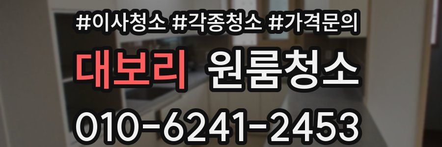 대보리 이사청소