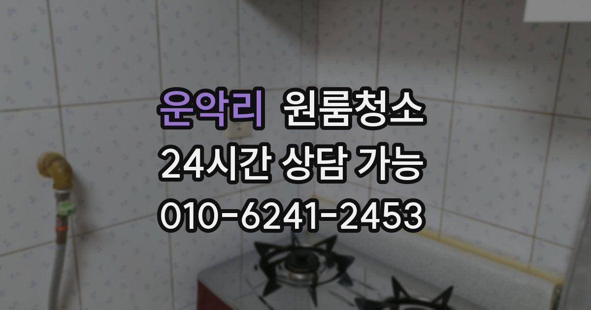 운악리 입주청소