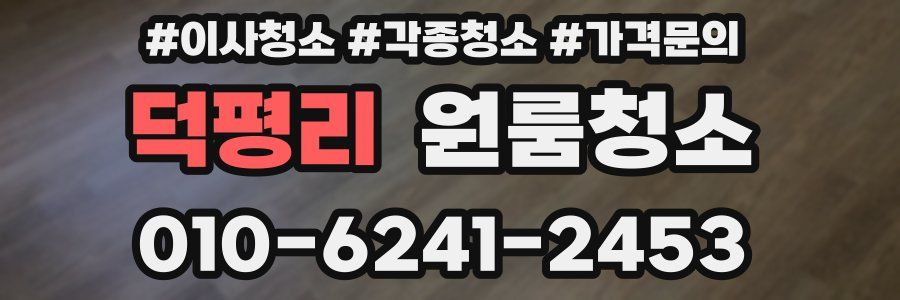 덕평리 이사청소