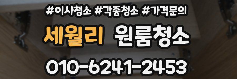 세월리 이사청소