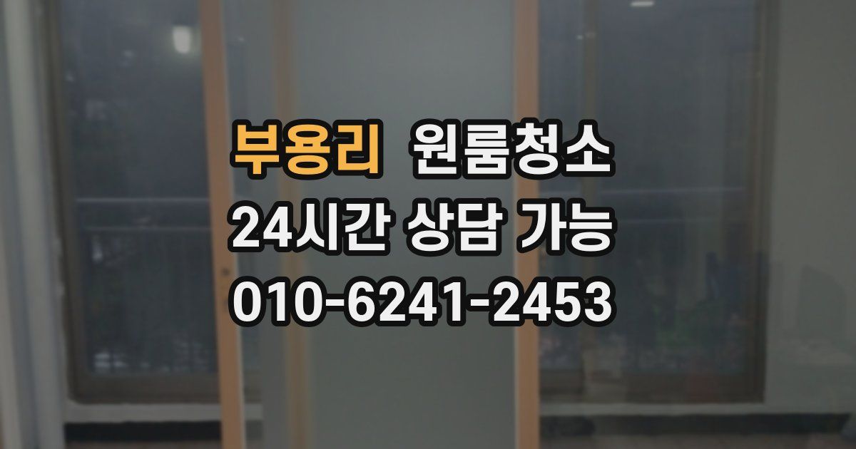 부용리 입주청소