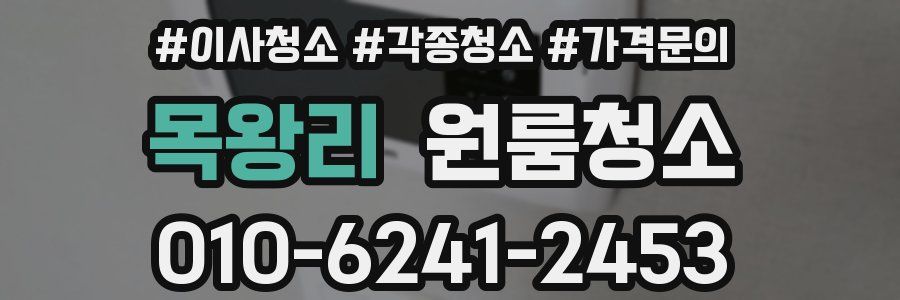 목왕리 이사청소