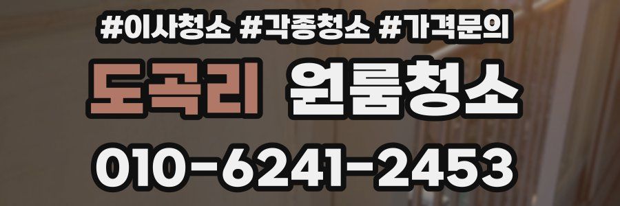 도곡리 이사청소